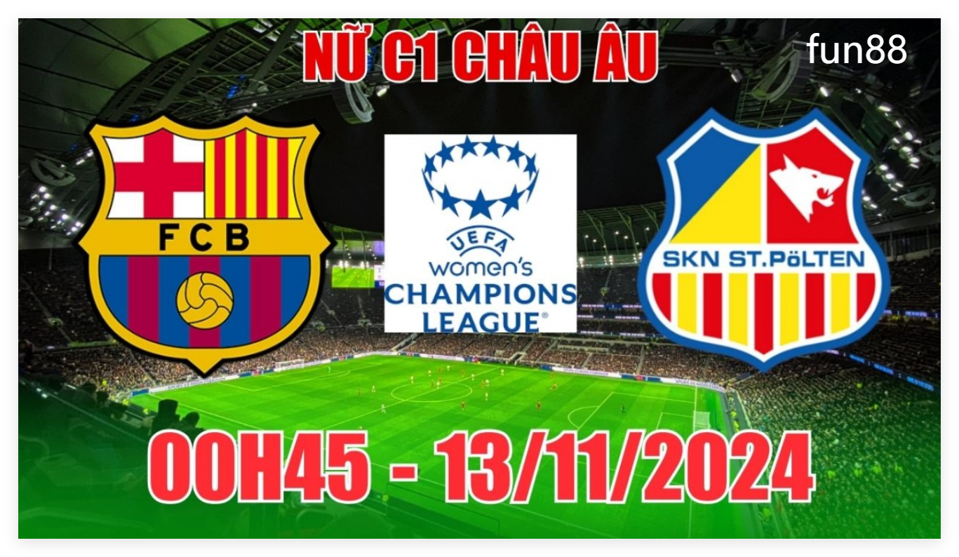 Barcelona Nữ vs St. Polten Nữ